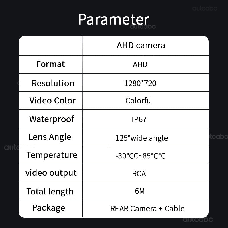 AHD rear camera for BMW