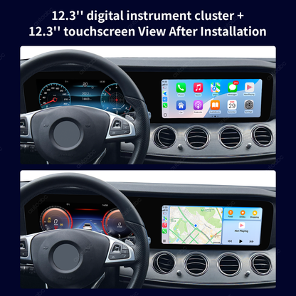 12.3" Panoramic Dual Screen Digital Cockpit for Mercedes-Benz W213