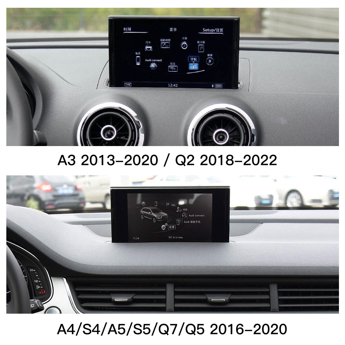Wireless Carplay Android Auto Retrofit Kit interface for Audi