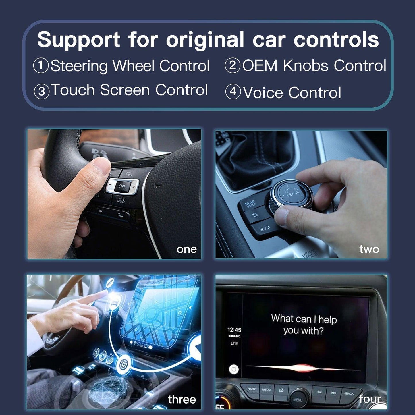 Wireless CarPlay/Android Auto Adapter Magic Box with Netflix/YouTube/Disney/Google Play/TF Card for Factory Wired CarPlay Cars - AUTOabc