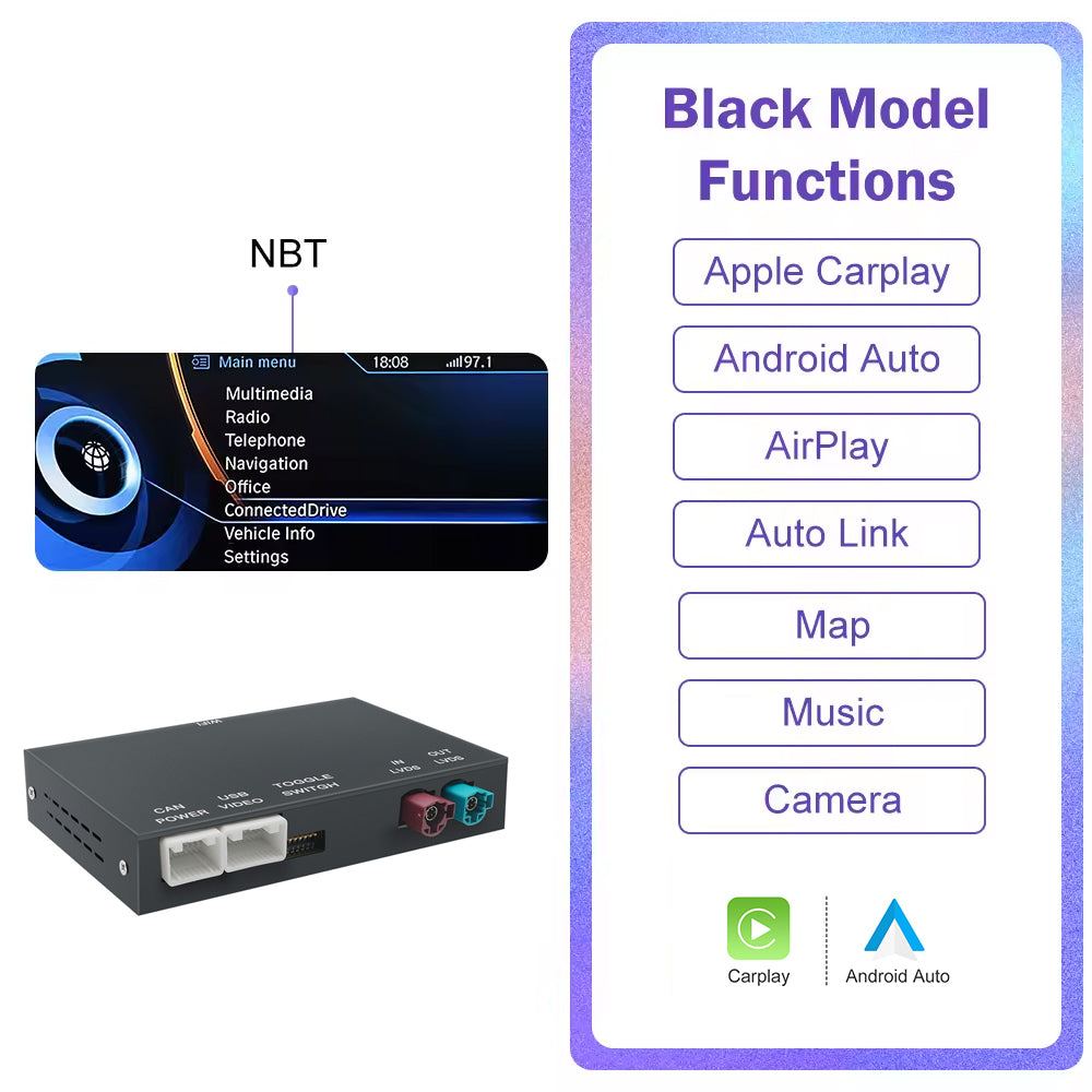 Wireless CarPlay Android Auto for BMW i3 I01 NBT