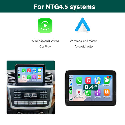 8.4“ Linux screen for Mercedes Benz ML/GL/GLE Wireless CarPlay Android Auto