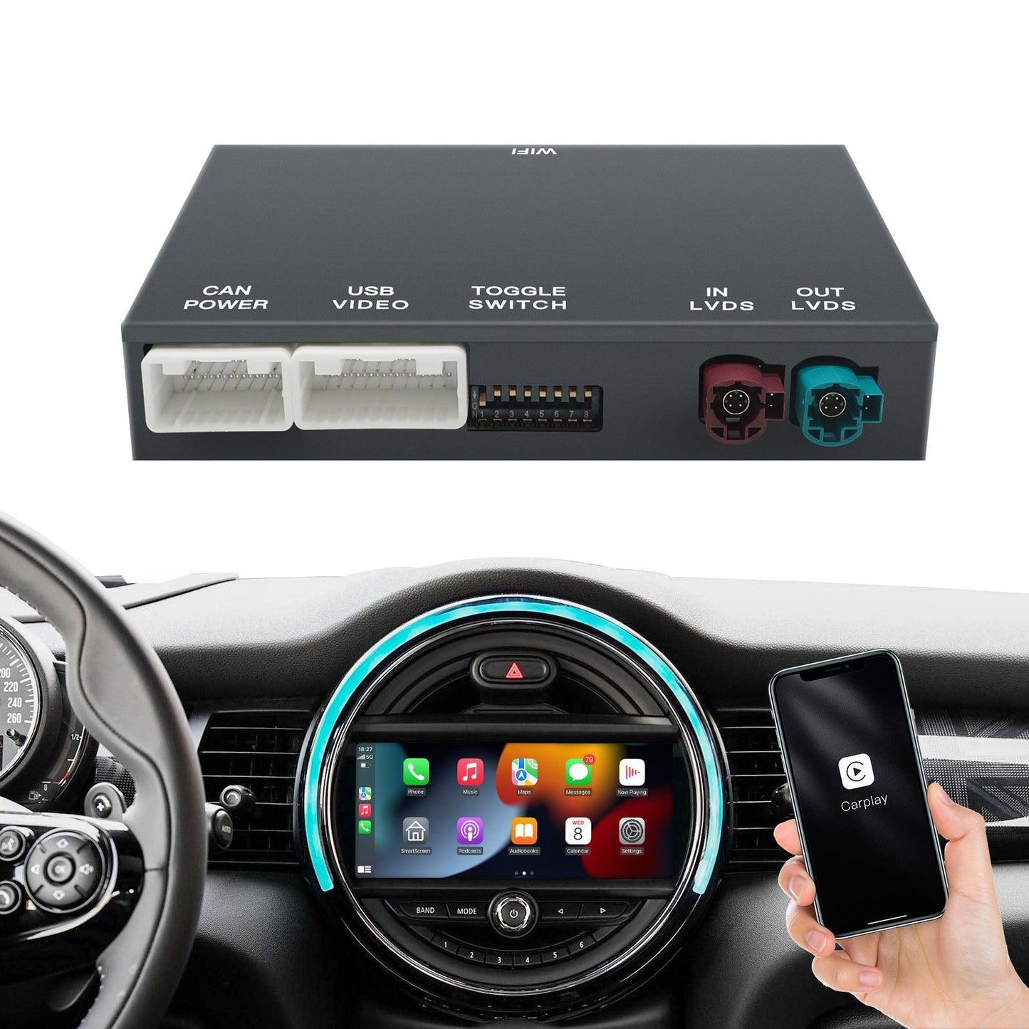 Wireless CarPlay Android Auto adapter box for BMW/MINI - AUTOABC