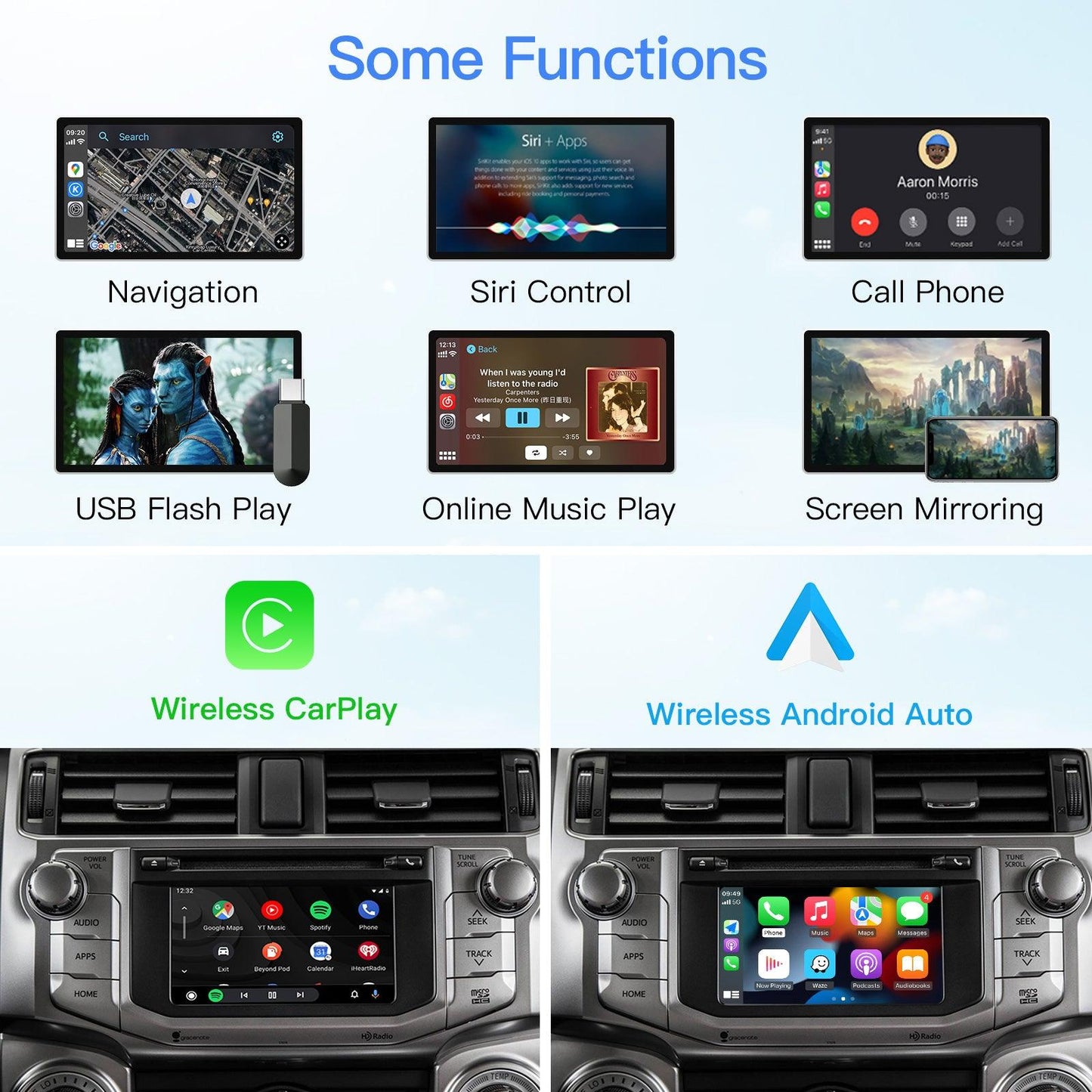 Wireless Carplay Android Auto interface for Toyota Touch2 & Entune2.0 - AUTOABC