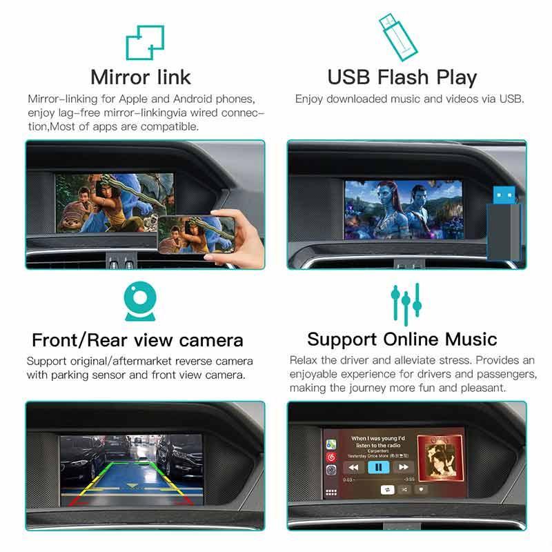 Wireless Carplay Android Auto Kits for Mercedes Benz NTG4.0/4.5/5.0/5.5 system - AUTOABC