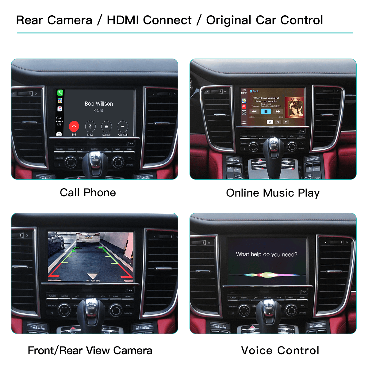 Wireless Carplay Android Auto Kits for Porsche PCM3.1/3.0/4.0 - AUTOABC