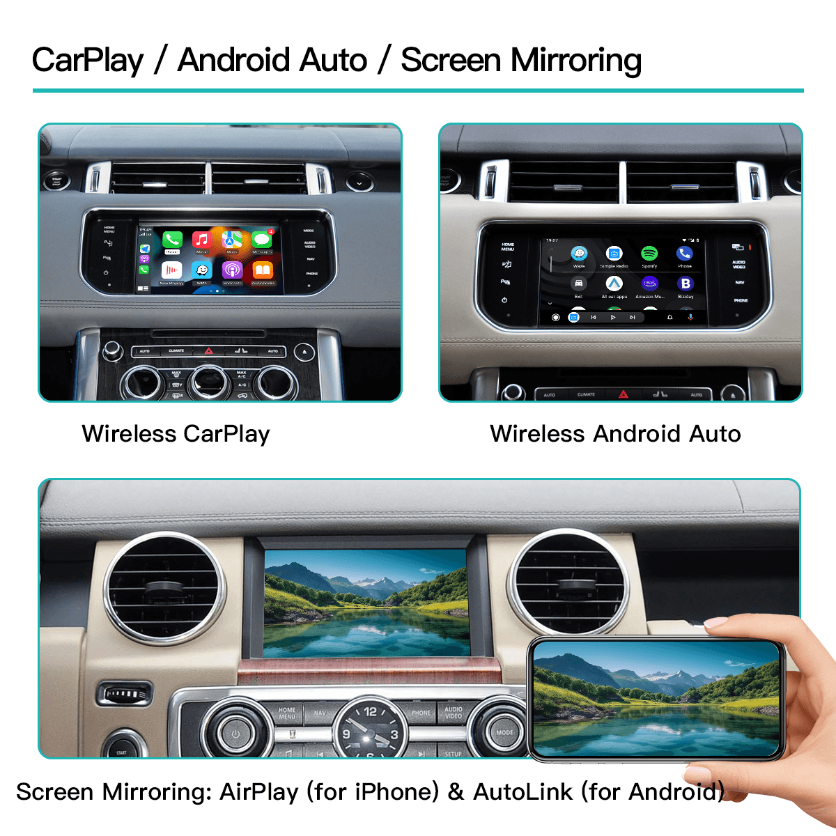 Wireless CarPlay Android auto Module Box for Land Rover/Jaguar Bosch Harman - AUTOABC