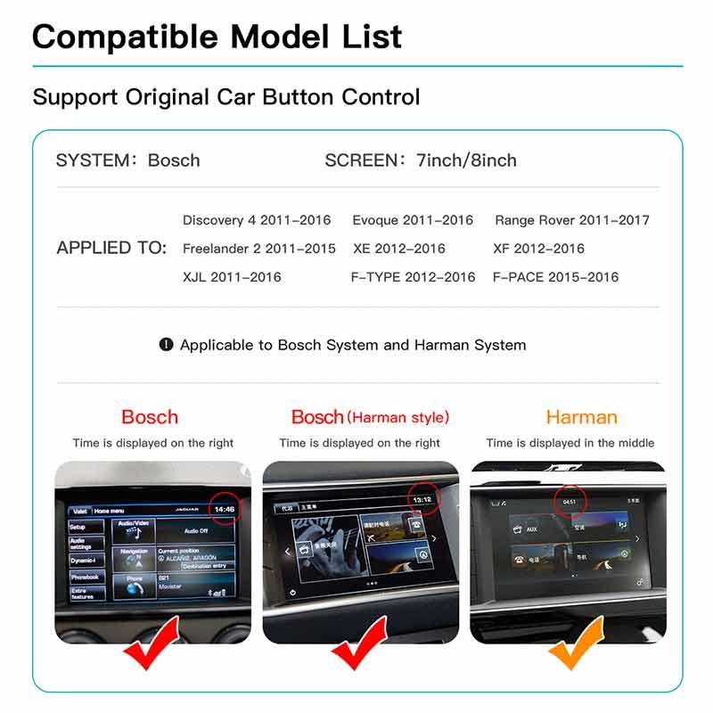 Wireless CarPlay Android auto Module Box for Land Rover/Jaguar Bosch Harman - AUTOABC