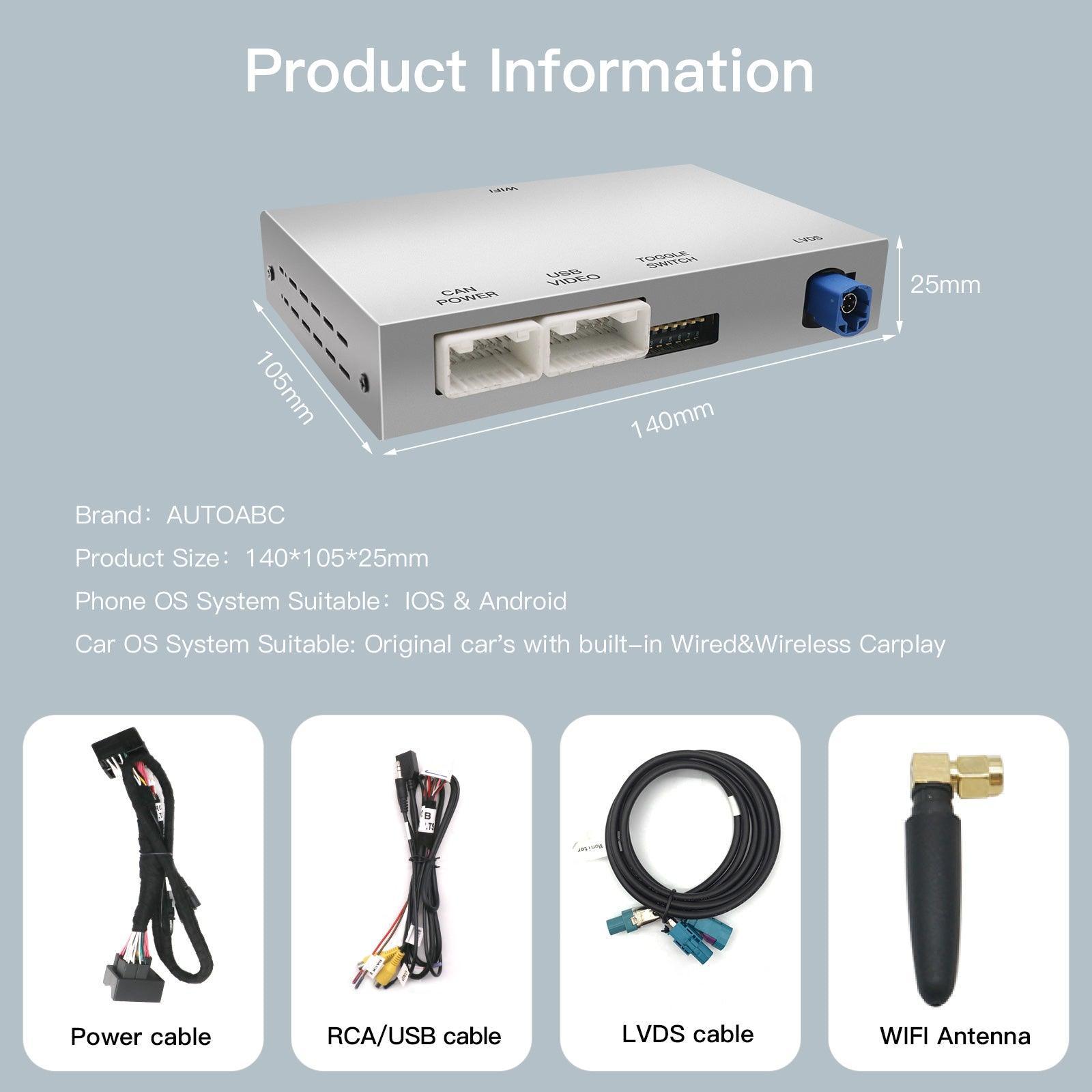 Wireless CarPlay Android Auto module For Peugeot/Citroen SEMG system