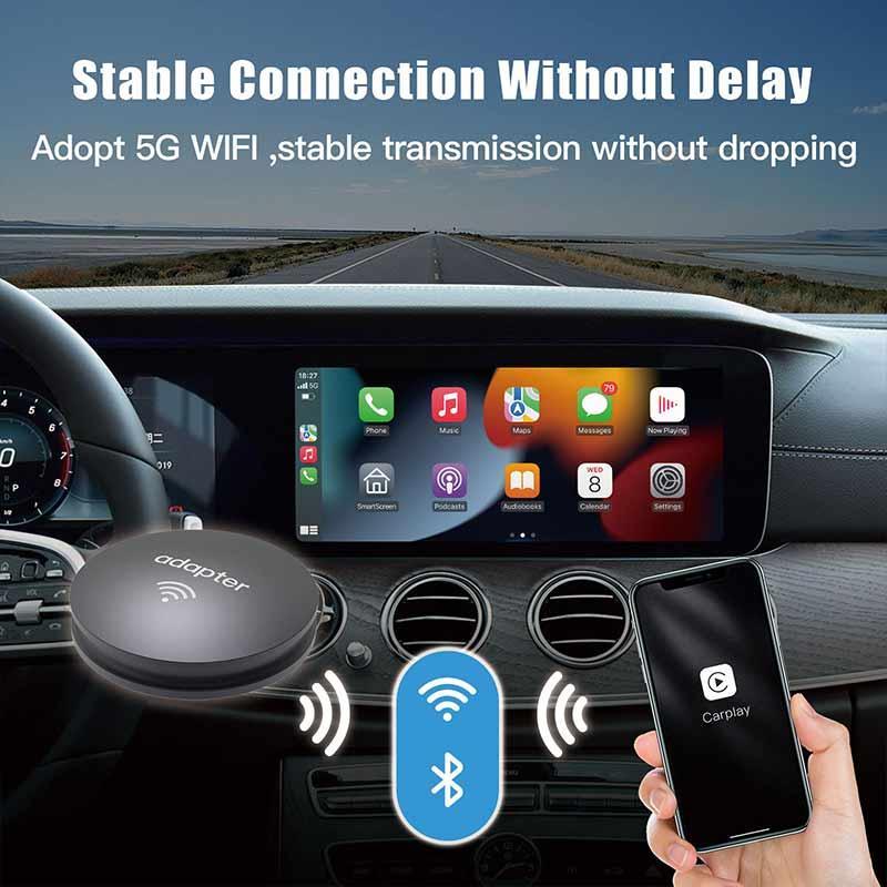 Wireless CarPlay USB Dongle Adapter for universal car with wired CarPlay Suitable for iPhone - AUTOABC