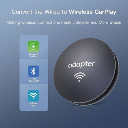 Wireless CarPlay USB Dongle Adapter for universal car with wired CarPlay Suitable for iPhone - AUTOABC